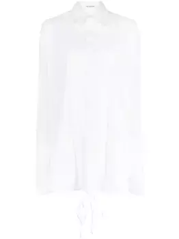 Рубашка с приспущенными плечами Peter Do, белый