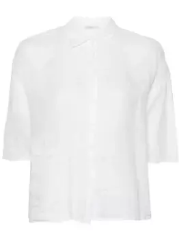 Рубашка с приспущенными плечами Transit, белый
