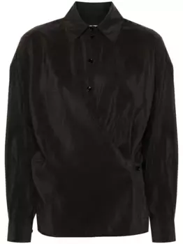 Рубашка с прямым воротником LEMAIRE, коричневый