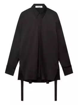 Рубашка с пуговицами Another Tomorrow, черный