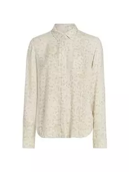 Рубашка с пуговицами спереди Hunter с узором «елочка» Rails, слоновая кость