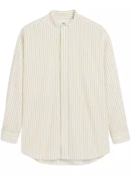 Рубашка с распашным воротником AMI Paris, белый