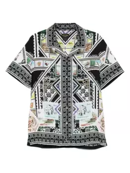 Рубашка с распашным воротником Camilla, белый