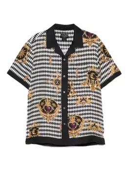 Рубашка с распашным воротником Camilla, черный