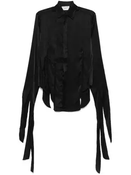 Рубашка с разрезами Coperni, черный