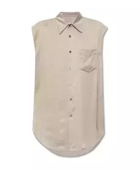 Рубашка с разрезом на спине Mm6 Maison Margiela, серый