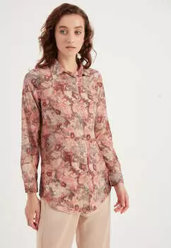 Рубашка с рисунком Herita, коричневый