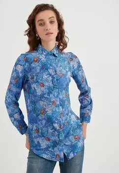 Рубашка с рисунком Herita, синий