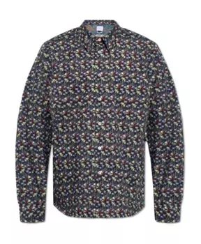 Рубашка с рисунком Ps By Paul Smith, синий