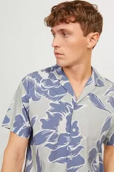 Рубашка с рисунком свободного кроя Jack & Jones, зеленый