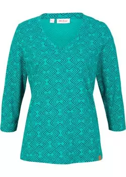 Рубашка с рукавами 3/4 John Baner Jeanswear, зеленый