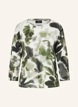 Рубашка с рукавами 3/4 monari, цвет OLIV/WEISS/DUNKELGRN