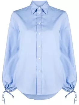 Рубашка с рукавами бишоп и кулиской Polo Ralph Lauren, синий