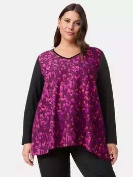 Рубашка с рукавом 3/4 Samoon, черный