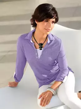 Рубашка с рукавом 3/4 "Shirt" в стиле casual Casual Looks, цвет Lavendel