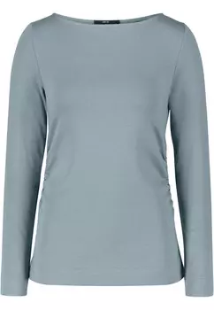 Рубашка с рюшами по бокам Zero, синий