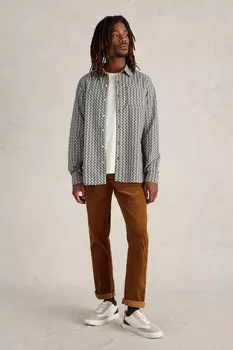 Рубашка с рыбным принтом White Stuff, синий