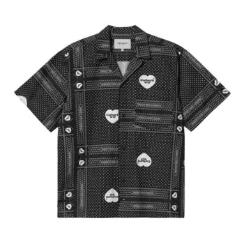 Рубашка S/S Heart Bandana Carhartt WIP, черный