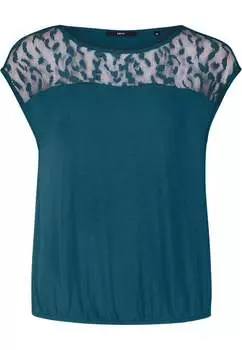 Рубашка с сетчатой вставкой Zero, зеленый