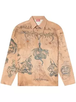 Рубашка S-Simply Diesel, нейтральный цвет