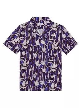 Рубашка с тюльпанами Arrels Barcelona x Cecilia Carlstedt Arrels Barcelona, фиолетовый