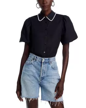 Рубашка с украшением AQUA, черный