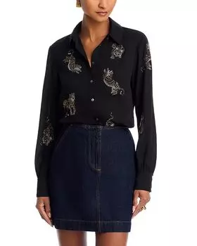 Рубашка с украшениями Le Tiger Cinq Sept, черный