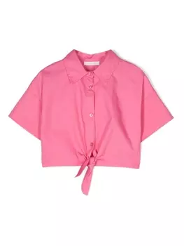 Рубашка с узлом Miss Grant Kids, розовый