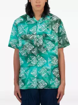 Рубашка с узором BEAMS PLUS, зеленый