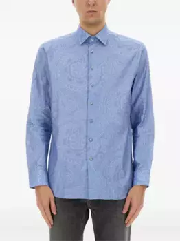 Рубашка с узором пейсли ETRO, синий