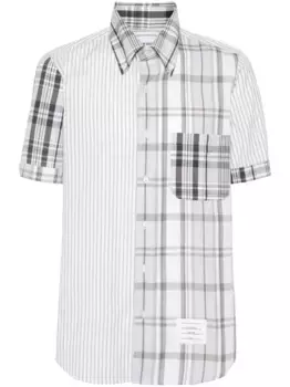 Рубашка с узором THOM BROWNE, серый