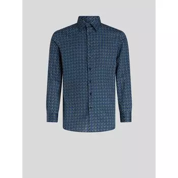 РУБАШКА С УЗОРОМ В ВИДЕ ГАЛСТУКА ETRO, синий