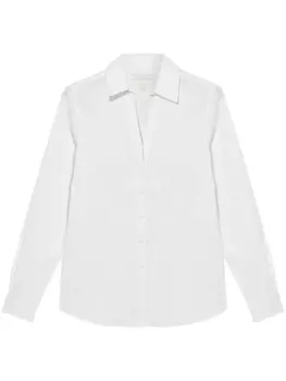 Рубашка с V-образным вырезом Brooks Brothers, белый