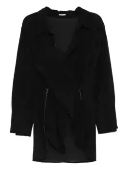 Рубашка с V-образным вырезом и многосторонней молнией Maticevski, черный