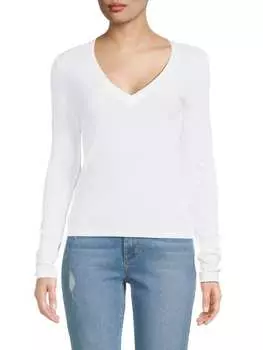 Рубашка с v-образным вырезом Splendid White