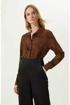 Рубашка с верблюжьим узором Network, коричневый