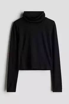 Рубашка с водолазкой H&M, черный