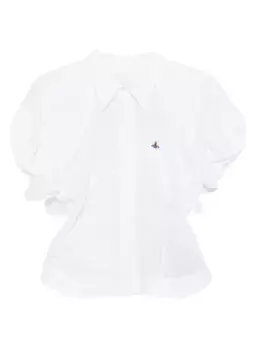 Рубашка с воротником-буфами Vivienne Westwood, белый