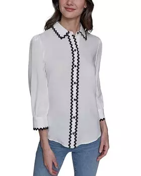 Рубашка с воротником KARL LAGERFELD PARIS, белый