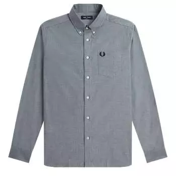 Рубашка с воротником на пуговицах Fred Perry, серый
