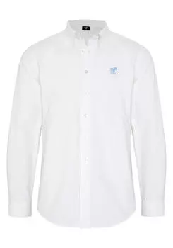 Рубашка с воротником на пуговицах и пришивной этикеткой. POLO SYLT, цвет weiss