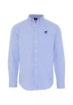 Рубашка с воротником на пуговицах и пришивной этикеткой POLO SYLT, цвет Brunnera