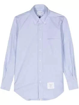 Рубашка с воротником на пуговицах Thom Browne, синий