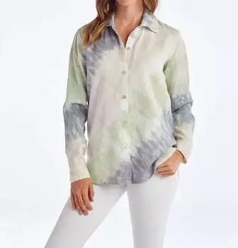 Рубашка с воротником на пуговицах в цвете «тай-дай» red haute, цвет tie dye