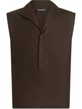 Рубашка с воротником-шалью Dolce & Gabbana, коричневый