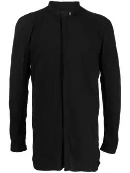 Рубашка с воротником-стойкой Boris Bidjan Saberi, черный