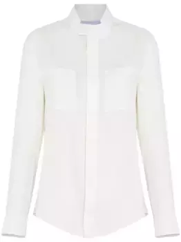 Рубашка с воротником-стойкой Gloria Coelho, белый