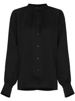 Рубашка с воротником-стойкой Gloria Coelho, черный