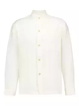 Рубашка с воротником-стойкой и длинными рукавами COMMAS, нейтральный