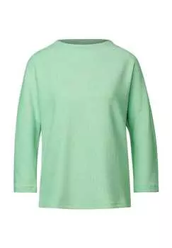 Рубашка с воротником-стойкой рукав 3/4 Street One, цвет 26342 tendril gre